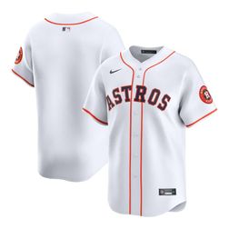 Houston Astros White Home Blank Nike Limited Jersey