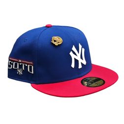 New York Yankees Blue and Red Leon in the Lab Soto Patch Green UV 59FIFTY Fitted Hat