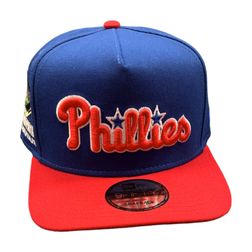 Philadelphia Phillies Red Blue Two Tone Shibe Park Patch Gray UV New Era 9FIFTY A-Frame Snapback Hat