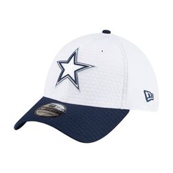 Dallas Cowboys White and Navy 2024 Training Camp New Era 39THIRTY Flex Fit Hat