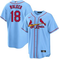 St. Louis Cardinals Jordan Walker Light Blue Nike Limited Player Jersey