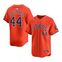 Houston Astros Yordan Alvarez Orange Nike Limited Player Jersey