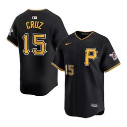 Pittsburgh Pirates Oneil Cruz Black Nike Limited Player Jersey