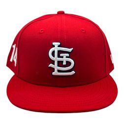 St. Louis Cardinals Red STL Logo 314 Side Patch Red UV New Era 9FIFTY Snapback Hat