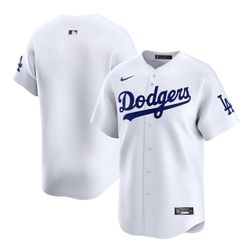 Los Angeles Dodgers White Home Blank Nike Limited Jersey