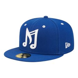 Memphis Redbirds Blue Theme Night MiLB New Era 59FIFTY Fitted Hat