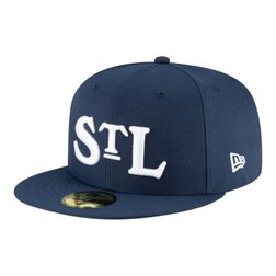 St. Louis Stars Navy Negro League Throwback New Era 59FIFTY Fitted Hat