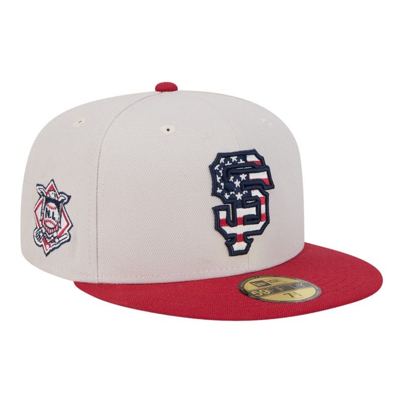 San Francisco Giants Khaki and Red Fourth of July 2024 New Era 59FIFTY ...