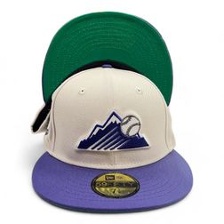 Colorado Rockies "Stone Collection" 20th Anniversary Patch Green UV 59FIFTY Fitted Hat