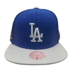 Los Angeles Dodgers Royal and Gray 2020 WS Patch Mitchell & Ness Snapback Hat