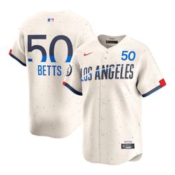 Los Angeles Dodgers Mookie Betts Cream 2024 City Connect Nike Limited Player Jersey