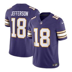 Minnesota Vikings Justin Jefferson Purple Alternate Nike Vapor F.U.S.E Limited Jersey