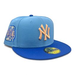 New York Yankees Summer Vibes Pack Subway Series Patch Peach UV New Era 59FIFTY Fitted Hat