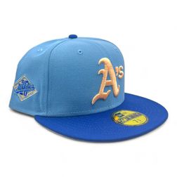 Oakland Athletics Summer Vibes Pack 25th Anni Patch Peach UV New Era 59FIFTY Fitted Hat