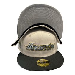 Houston Astros Chrome and Black CG Aux Pack Part 2 Astrodome Patch Gray UV New Era 59FIFTY Fitted Hat