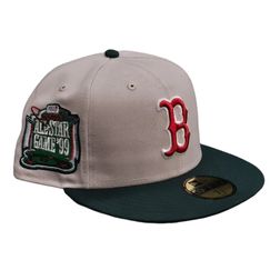 Boston Red Sox Stone and Green HG Arrival Rawtonangel 1999 ASG Patch Birdseye Blue UV 59FIFTY Fitted Hat