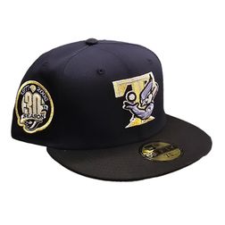 Toronto Blue Jays Navy and Black HG6 Arrival Avfitteds 30th Patch Storm Gray UV 59FIFTY Fitted Hat