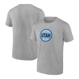 Utah Hockey Club Heather Gray Draft Logo T-Shirt