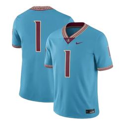 Florida State Semioles Turquoise Semiole Heritage Nike Game Jersey