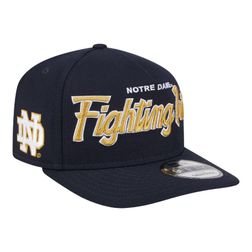 Notre Dame Fighting Irish Logo Patch New Era 9FIFTY A-Frame Snapback Hat