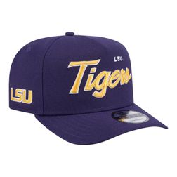 LSU Tigers Logo Patch New Era 9FIFTY A-Frame Snapback Hat