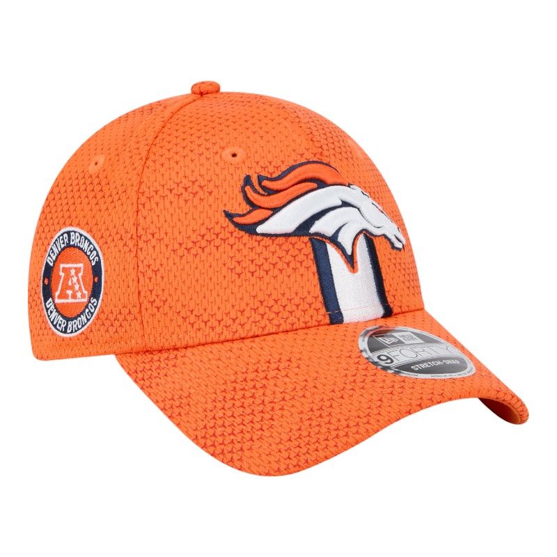Denver Broncos Orange 2024 NFL Sideline New Era 9FORTY Stretch Snap Hat