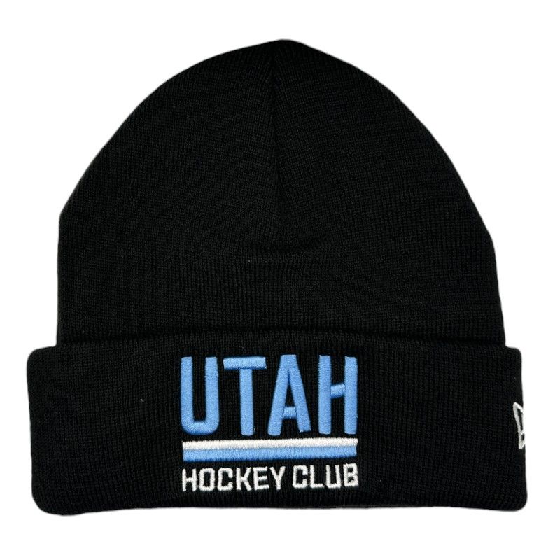 Utah Hockey Club Black Wordmark Logo New Era Beanie Utah Hockey Club Black Wordmark Logo New Era Beanie