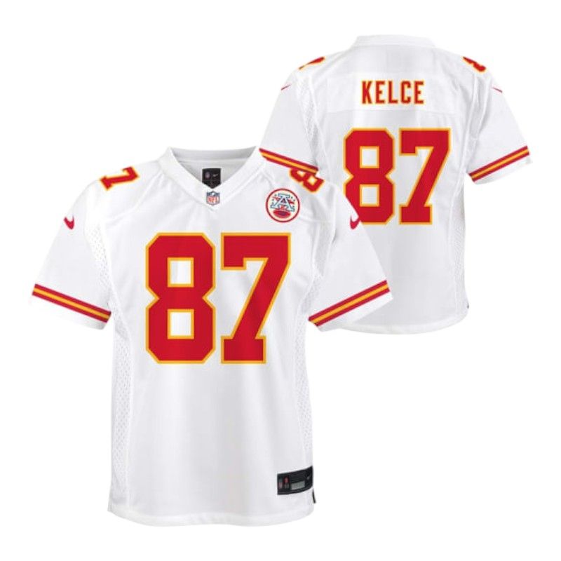 NFL Nike Kansas City Chiefs White Jersey - Travis Kelce