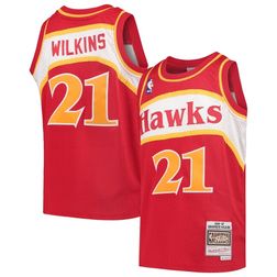 Youth Dominique Wilkins Atlanta Hawks Mitchell & Ness 1986-87 Hardwood Classics Swingman Red Jersey