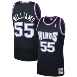 Jason Williams Sacramento Kings Mitchell & Ness 2000-01 Hardwood Classics Swingman Black Jersey