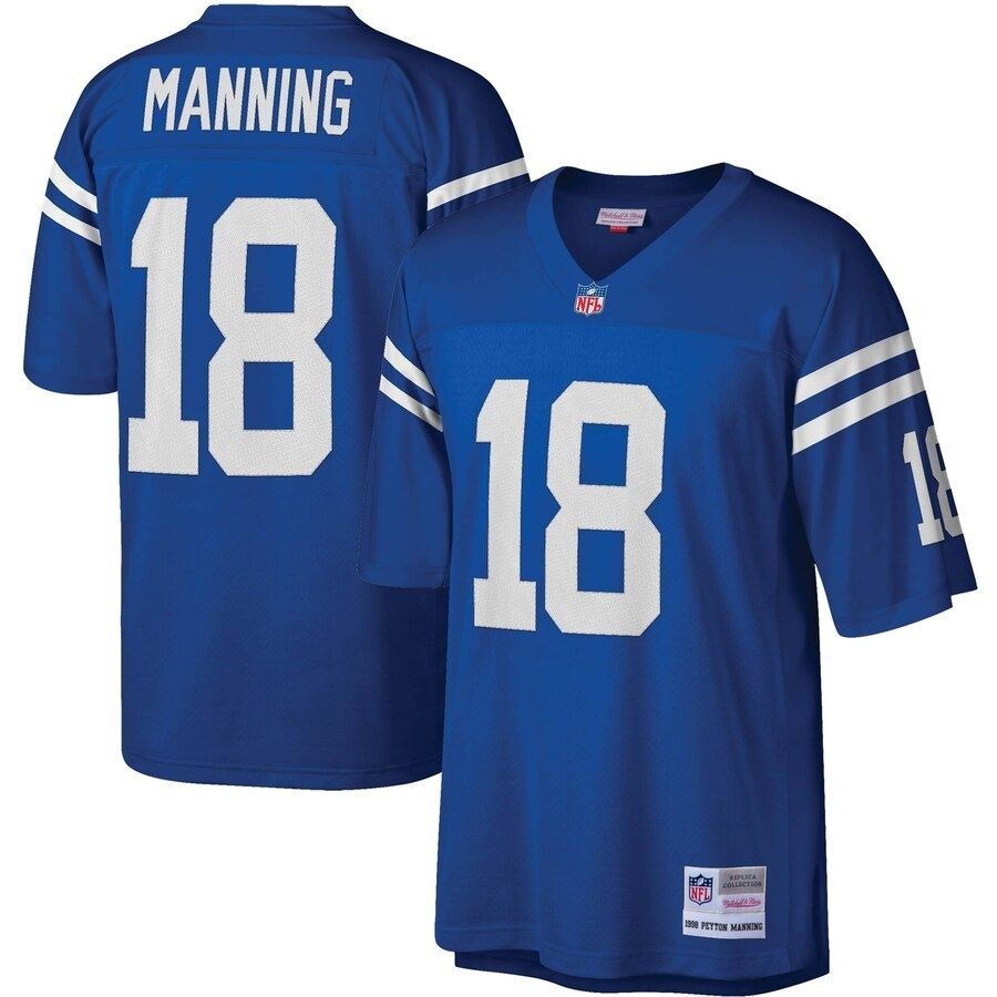 Peyton Manning Indianapolis Colts Mitchell Ness Blue Legacy Men s Jersey