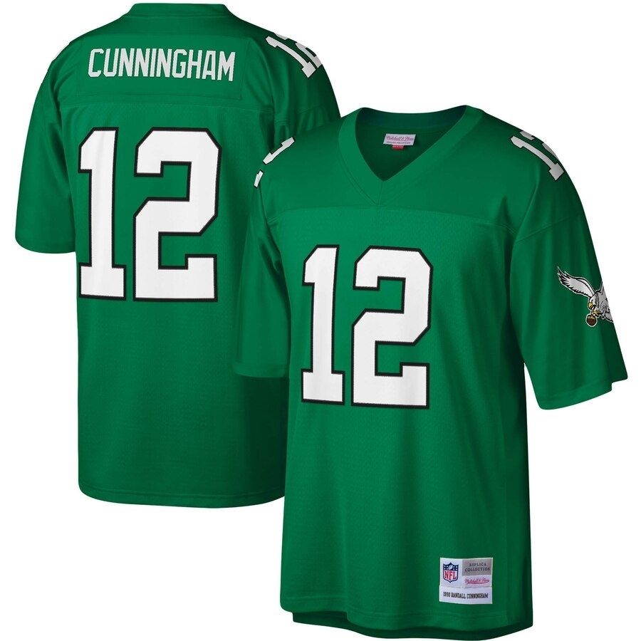 Randall Cunningham Philadelphia Eagles Mitchell & Ness Green Legacy Men's  Jersey