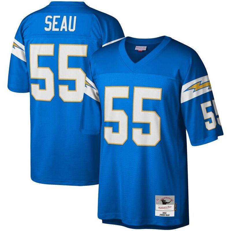 Junior Seau San Diego Chargers Throwback Football Jersey – Best