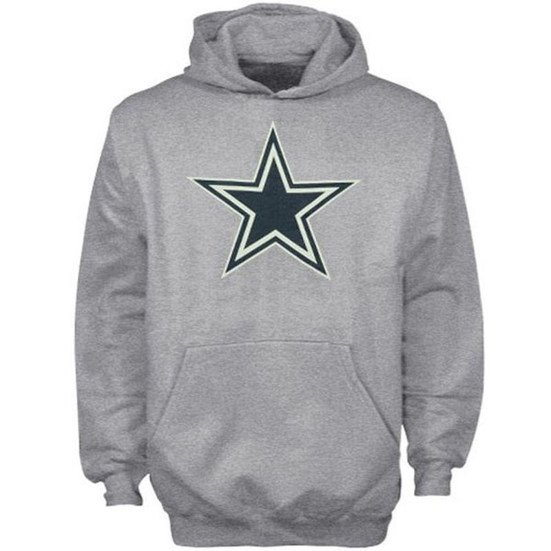 Dallas Cowboys Gray Youth Logo Premier Hooded Sweatshirt Hoody