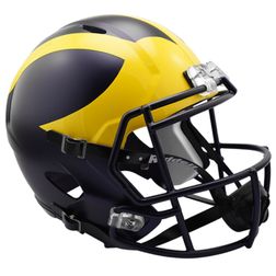 Michigan Wolverines Riddell 2016 Full Size Replica Speed Helmet