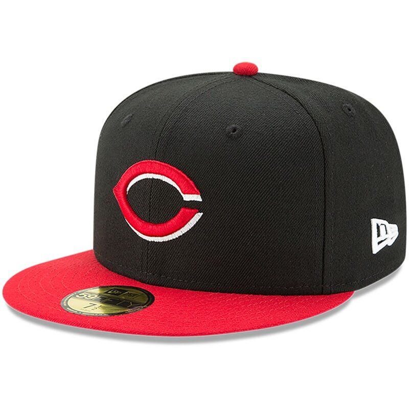 New Era Men's Cincinnati Reds 59Fifty Alternate Black Authentic Hat