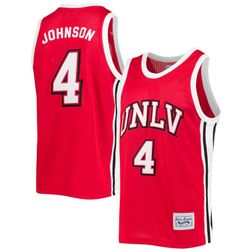 Men's Larry Johnson UNLV Rebels Red Throwback Jersey