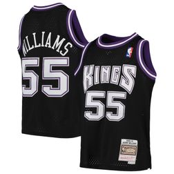 Youth Sacramento Kings Jason Williams Mitchell & Ness 2000-01 Hardwood Classics Swingman Black Jersey