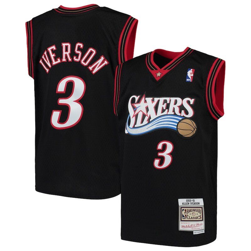 Allen Iverson Detroit Pistons Mitchell & Ness Hardwood Classics Swingman  Jersey - Red