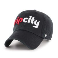 Portland Trail Blazers 47 Clean Up Adjustable Black Rip City Hat