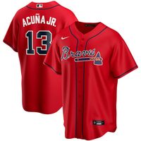 Ronald Acuna Jr. Youth Atlanta Braves Alternate Jersey - Black Golden  Replica