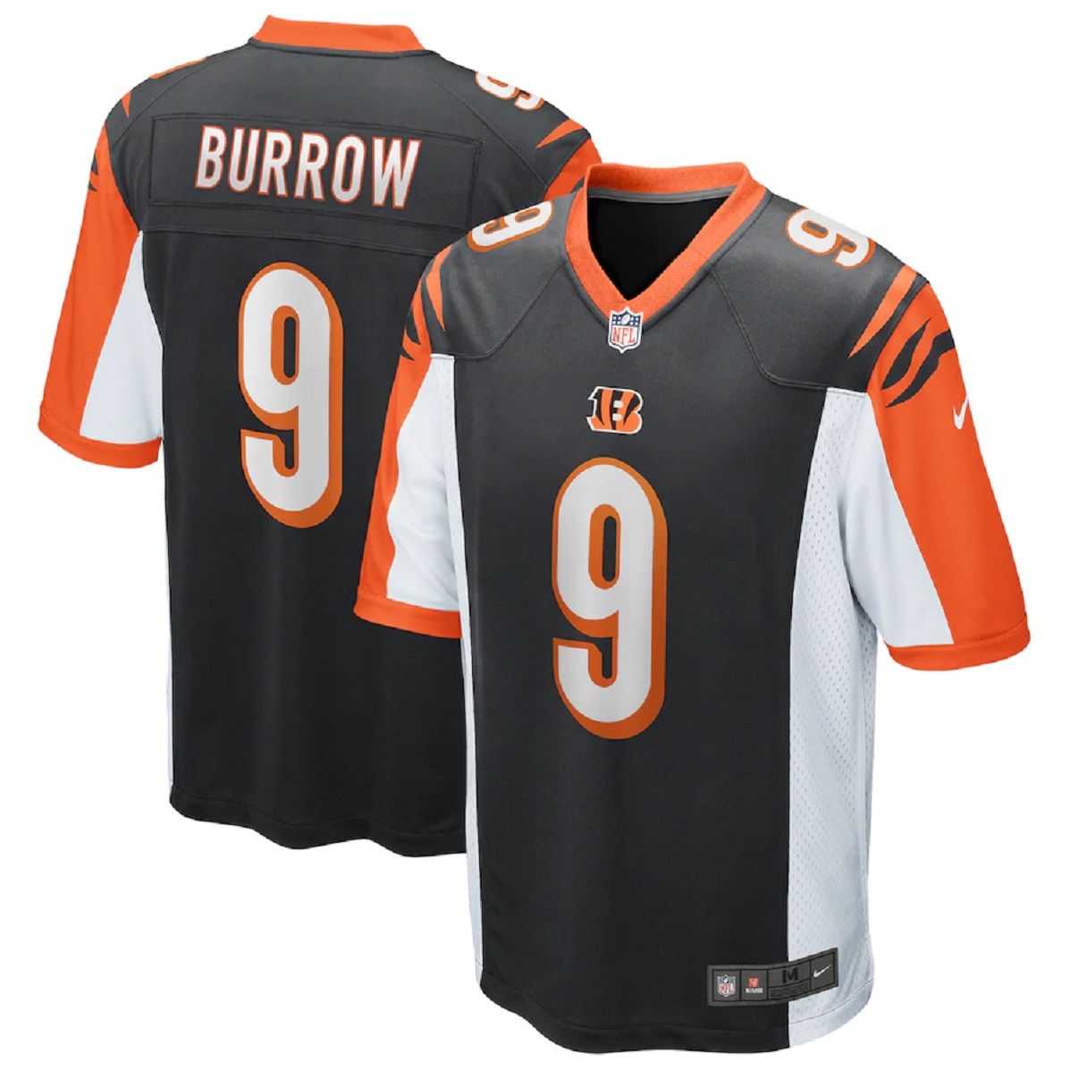 Cincinnati Bengals Joe Burrow Black Nike Game Jersey