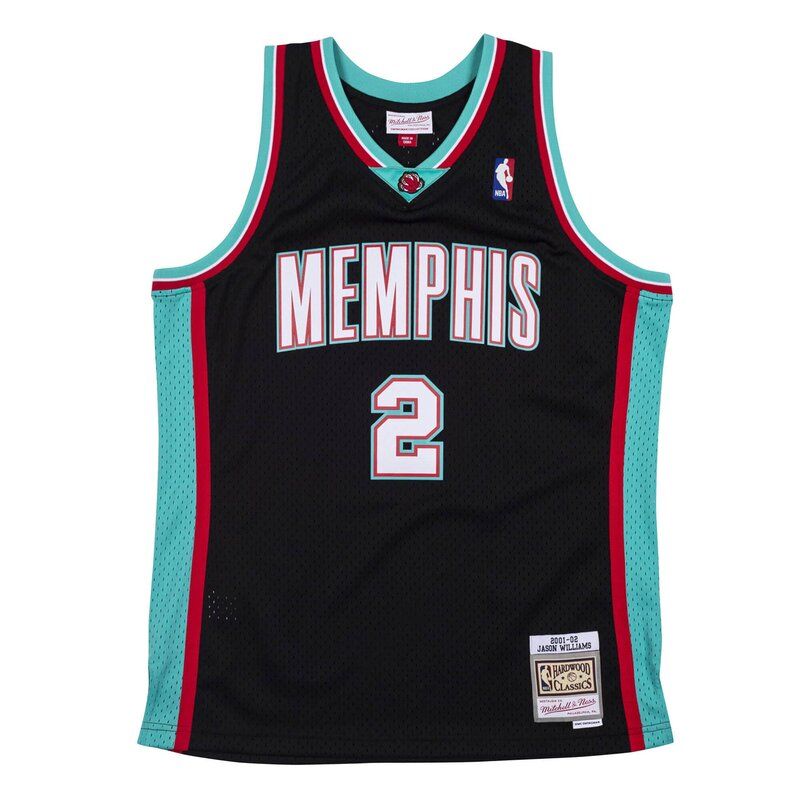 Memphis Grizzlies Jason Williams Mitchell Ness 2001 02 Hardwood Classics Swingman Player Black Jersey