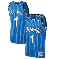 Orlando Magic Penny Hardaway Mitchell & Ness 1994-95 Hardwood Classics Swingman Player Blue Pinstripe Jersey