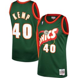 Seattle SuperSonics Shawn Kemp Mitchell & Ness 1995-96 Hardwood Classics Swingman Player Green Jersey