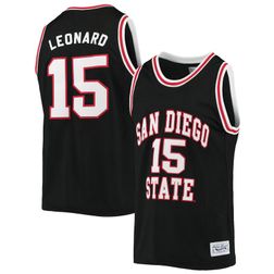 Kawhi Leonard San Diego State Aztecs Black Alumni Retro Brand Basketball Jersey