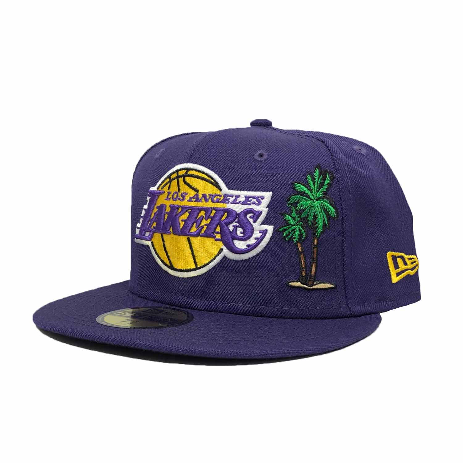 Los Angeles Lakers Purple Team Describe Palm Trees Custom New Era ...