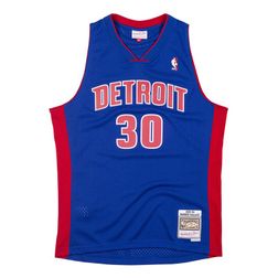 Detroit Pistons Rasheed Wallace Mitchell & Ness 2003-04 Hardwood Classics Swingman Player Royal Blue Jersey