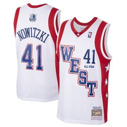 Dallas Mavericks Dirk Nowitzki Mitchell & Ness White 2004 West NBA All-Star Game Swingman Player Jersey