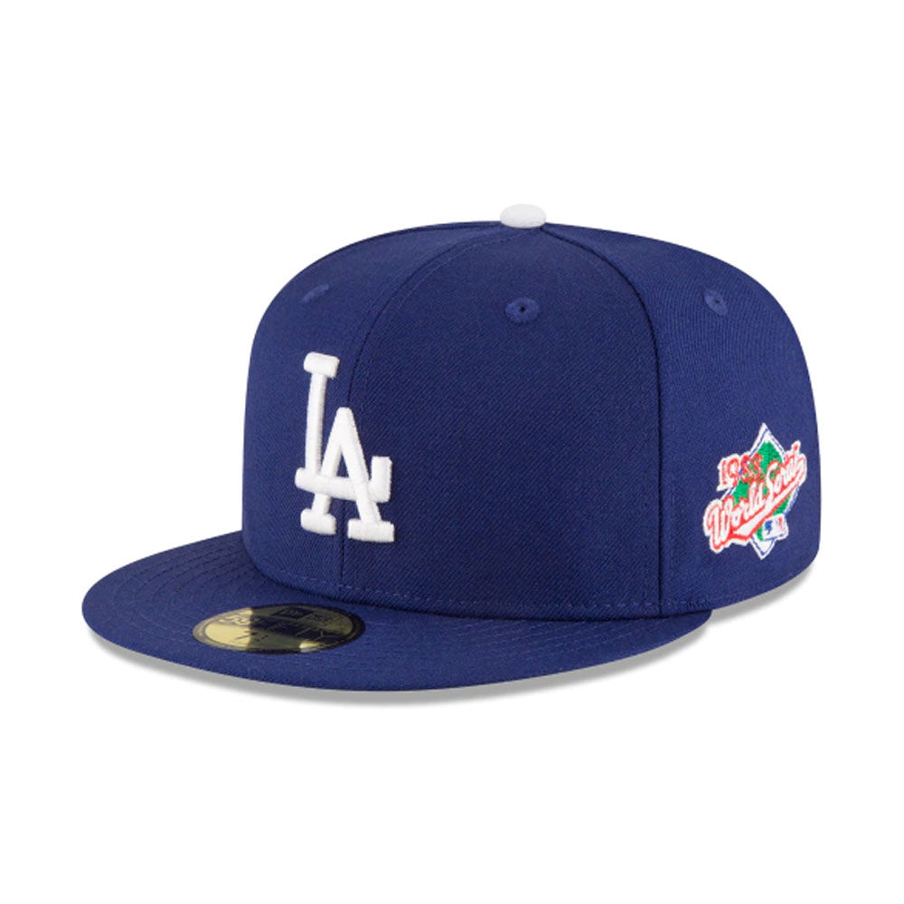 Los Angeles Dodgers Hat  New Era Blue Inaugural Season Patch Wool